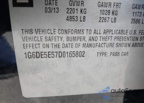 2013 Cadillac Cts Luxury z USA, uszkodzony, nr VIN 1G6DE5E57D0165802